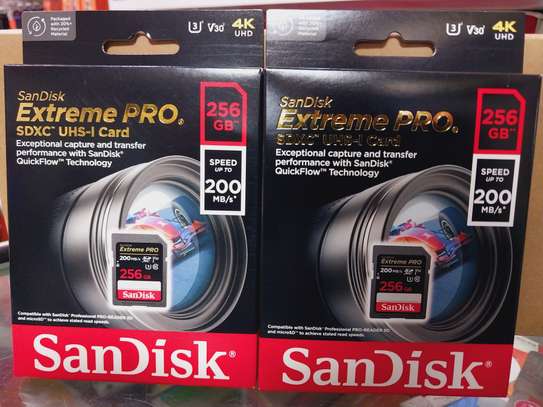SanDisk 256GB Extreme Pro SDCX UHS-I card (200MB/s) image 1