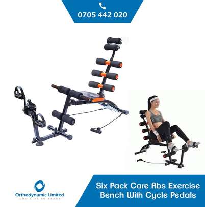 Six Pack Care Abs Exercise Bench With Cycle Pedals image 1