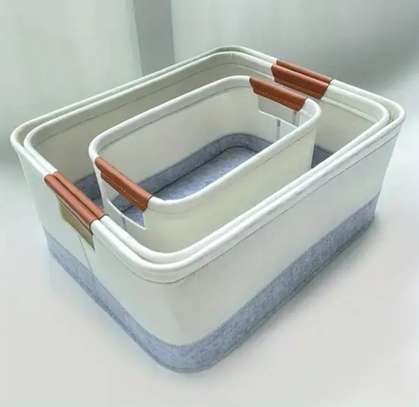 3pcs Collapsible Storage Baskets image 1