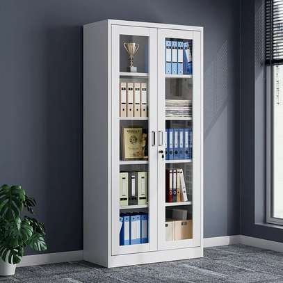 Office Cabinet : Full glass office storage cabinet image 4
