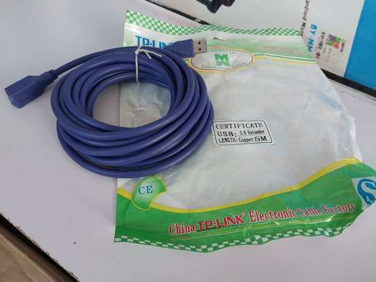 5 METER USB 3.0 MALE TO FEMALE EXTENSION CABLE – BLUE image 2