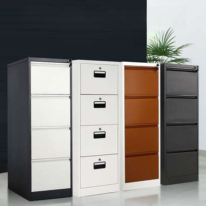File Cabinet: Office Steel Cabinet, 4 Drawer, 4 Locking Keys image 4