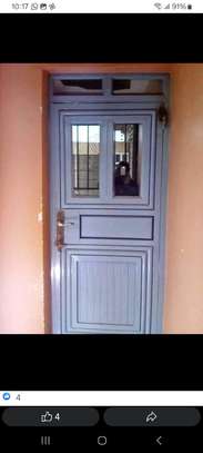 QUALITY MODERN STEEL SINGLE DOOR image 14