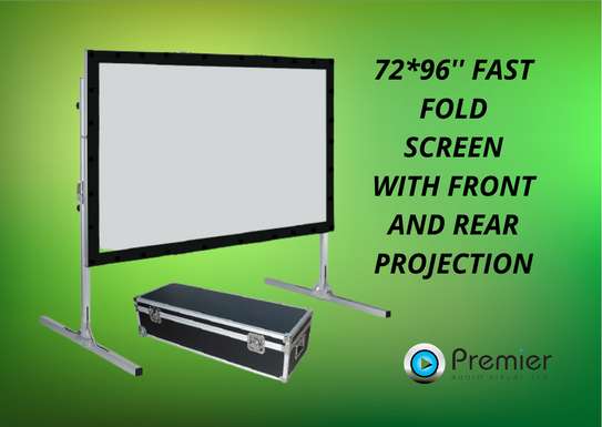 rear /front screen 72*96 for hire image 1