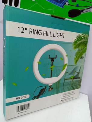 12 Inch RGB Dimmable LED Ring Vlogging Selfie image 1