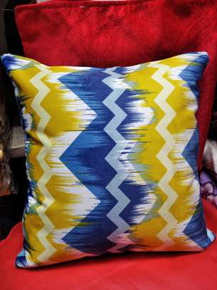 Fancy colorful throw pillow. image 9