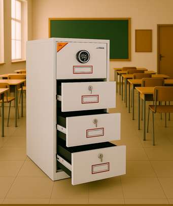 Office Safe Cabinet: 4-Drawers Fireproof Cabinet Safe image 4