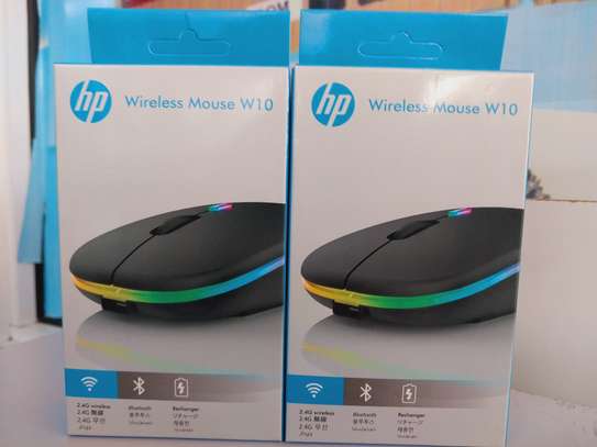 HP Wireless LED Mouse Rechargeable Slim With USB Model W10 image 2