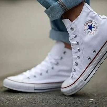 Unisex All Star White Converse High Cut Sneakers image 1