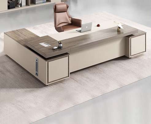Office Desk : 1.6M L-Shaped CEO Executive Office Desk image 5
