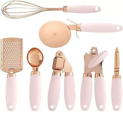 High quality 7pcs Kitchen gadget set with copper plated image 2