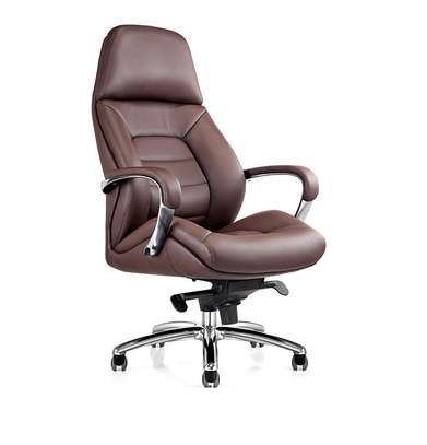Office Chair:  Leather Swivel Office Boss Chair image 4