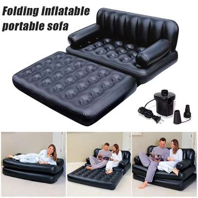 5 in 1 inflatable sofa bed image 1