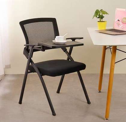 Office Chair;  Black Foldable Seat for Students image 1