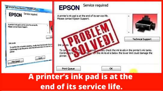 Epson Printer Service Required / Reset image 1