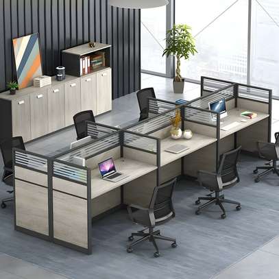 Workstations: 6 Way Team Productivity Modular Workstation image 1