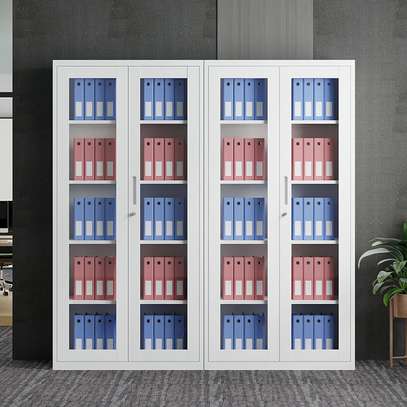 Office cabinet: 2-door Steel office filing cabinet image 2