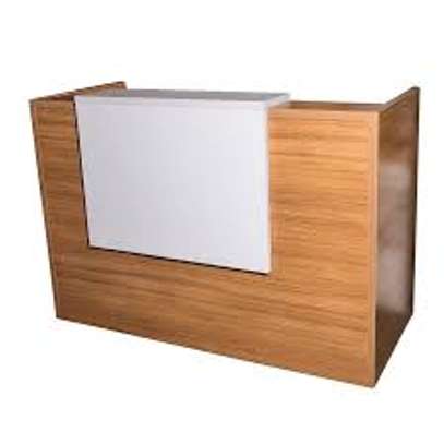1.4 M Modern Wooden Office Reception Desk image 7