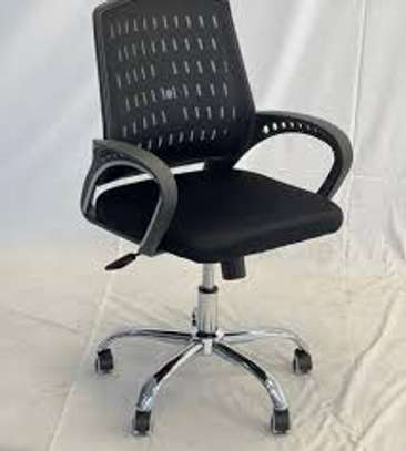 Swivel Mesh Mid Back Secretarial Office Working Chair image 8