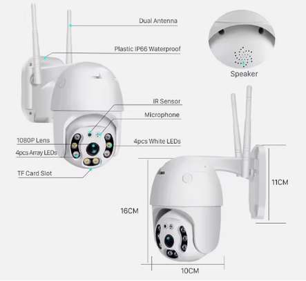 PTZ IP66 waterproof WiFi/Ethernet Security CCTV camera image 4