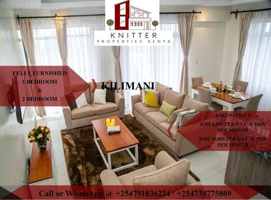 Furnished 2 Bed Apartment with Swimming Pool in Kilimani image 2