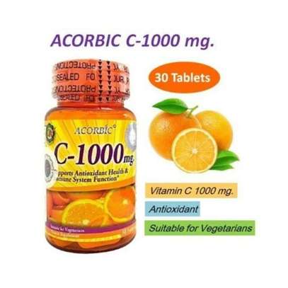 Acorbic Vitamin C 1000mg Tablets Skin Brightening  Pills image 1