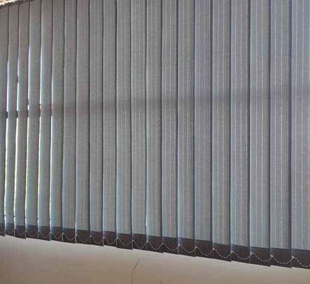 grey vertical blinds image 1