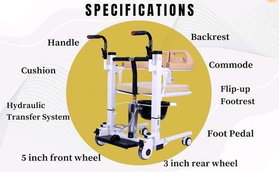 Hydraulic Patient Transfer Chair/ Wheelchair image 3
