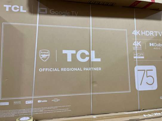 TCL 75 INCHES SMART 4K HDR TV image 1