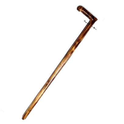 Dark Brown Wooden walking stick image 1