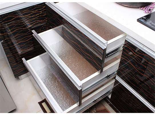Silver Kitchen Aluminum Foil /kitchen table top mat image 5