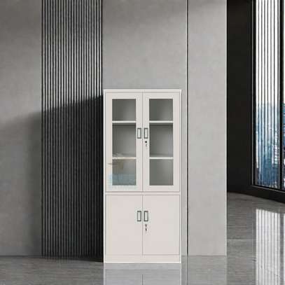 Steel & Glass Door Office Cabinet image 8