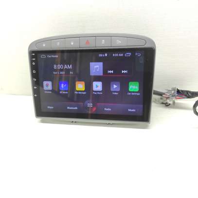308 grey 2007-2013 Android Car radio 9Inch image 1