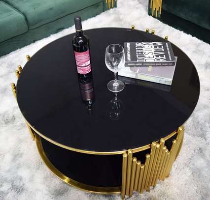 Round Stainless Steel  Table Coffee image 1