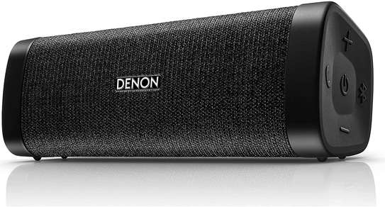 Denon DSB-150BT Envaya Portable Bluetooth 7.4” Speaker (Black) - Lightweight, Waterproof & Dustproof | Up to 11 Hours of Battery Life | Hands-Free Phone Calling | Voice Compatibility with Siri image 1
