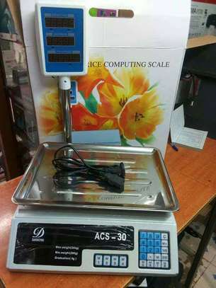 ACS-30kg Electronic Table Top Weighing Scale with Pole image 1