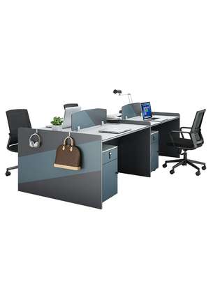 Workstations: Four Way Modern Office Workstations image 2