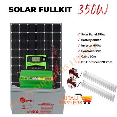 solar fullkit 350w with florescent bulb image 1