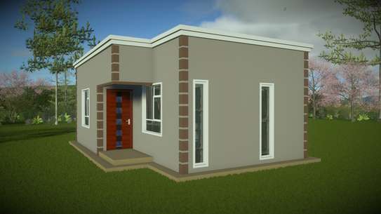 A beautiful one bedroom house plan image 2