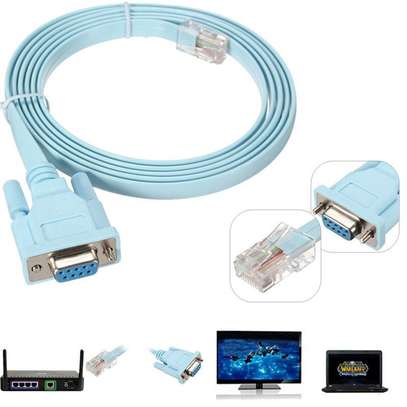 Networking Equipment:RJ45 To DB9 Cisco Console Cable image 1