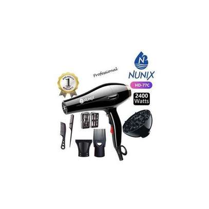Nunix Hair Blow Drier-Blowdry Hair Straightener -2400w  Black image 2