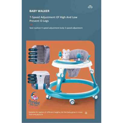 TOP 2 Height Adjustable Anti-Rollover Push Baby Walker image 7