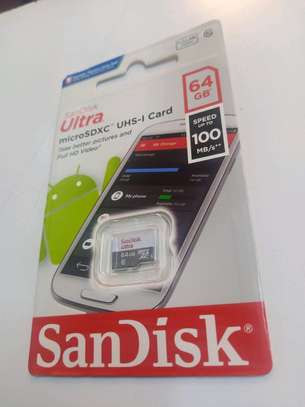 Sandisk Ultra 64GB MicroSDHC Class10 Memorycard 100MB/s image 1