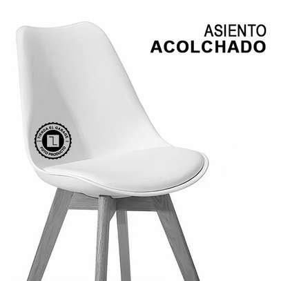 Four-Legged Padded Hotel-Style Eames Chair image 3