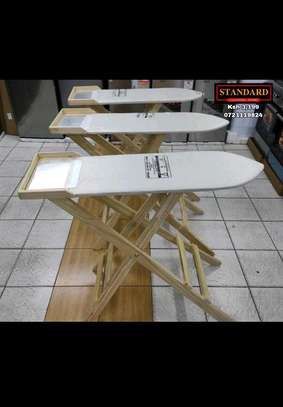 Foldable wooden steam ironing table image 1