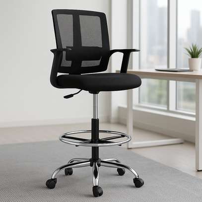 Office Chair: Adjustable Cashier Office Reception Chair image 1