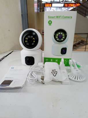 Dual LENs WiFi IP Camera CCTV 360° PTZ Video Baby Cam image 2