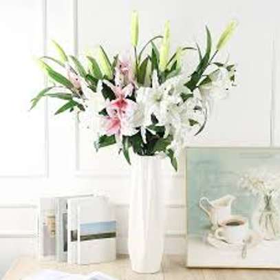 elegant artificial decorative flowers image 1