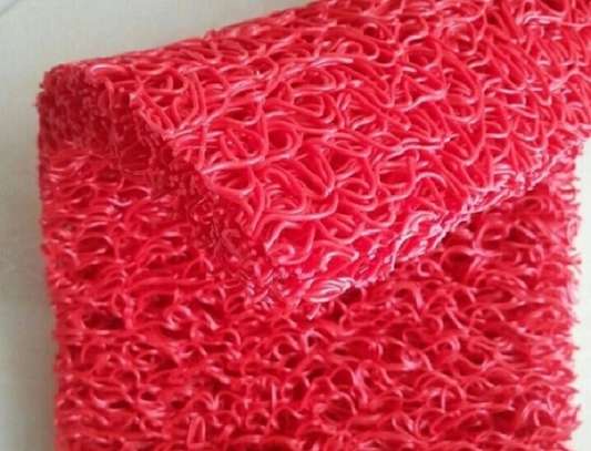 RED PVC COIL MAT image 1