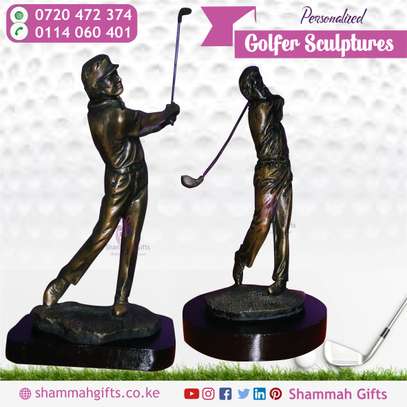 GOLFER SCULPTURES - Personalized image 1